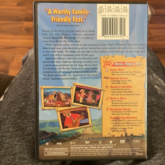 Disney home on the range dvd in good condition - Picture 2 of 2